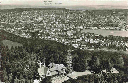 13990566 Uetliberg_uetliberg_ZH Gross Restaurant Uto Kulm mit Blick auf Zuerich