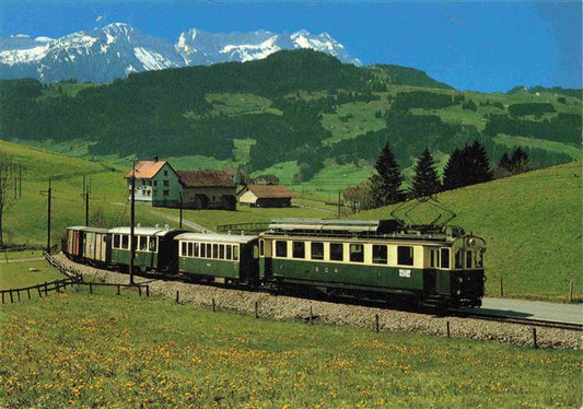 14027822 Eisenbahn Schweiz CH Zug St.Gallen Gais Appenzell Bahn Saentis