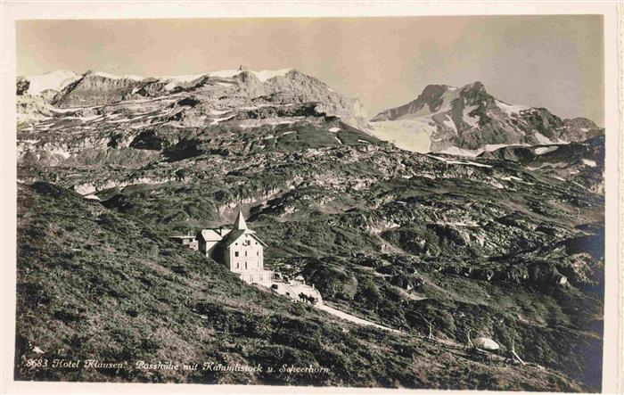 13992469 Klausenpass_1948m_UR Hôtel Klausen Passhoehe avec Kammlistock et Scheer