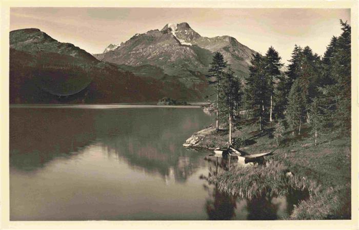 13992507 Sils_Baselgia_Engadin_Maloja_GR Chaste vue sur la péninsule du Piz della Ma