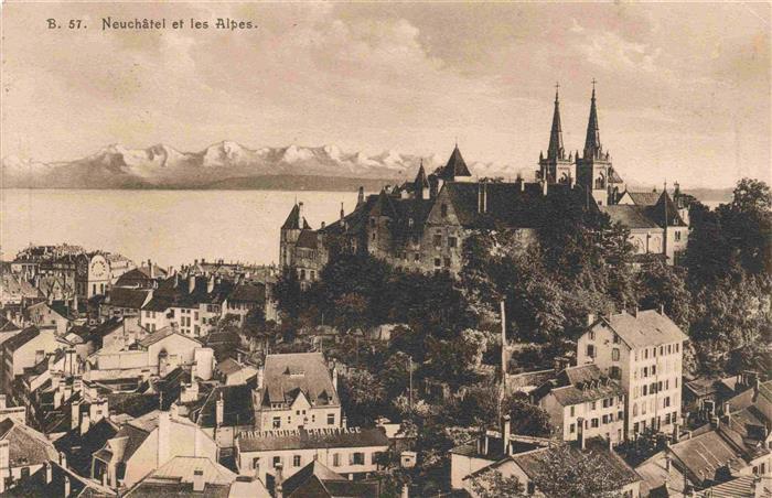 13992783 Neuchatel_NE et les Alpes