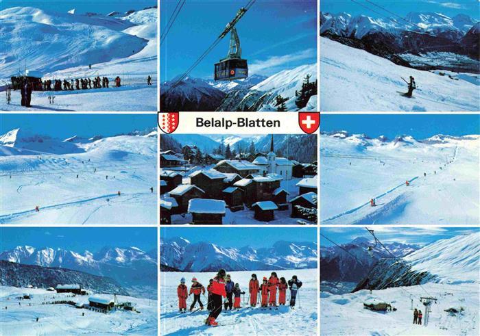 13993395 Belalp_Brig_VS Skigebiet ob Blatten Naters Teilansichten Luftseilbahn