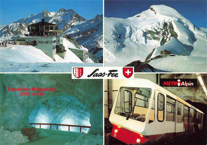 13993405 Saas-Fee_VS Drehrestaurant Metro Alpin Eispavillen Mittelallalin Metro