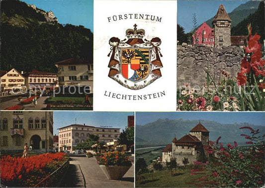 72499178 Vaduz Fuerstentum Liechtenstein Postplatz mit Schloss