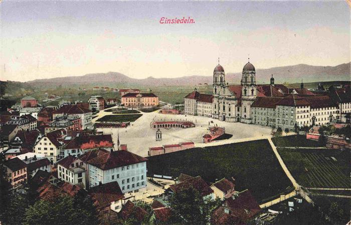 13963257 Einsiedeln__SZ Panorama avec monastère