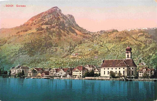 13963259 Gersau_Vierwaldstaettersee_SZ Panorama avec chapelle