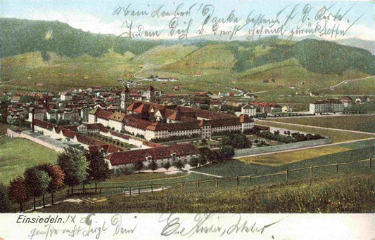 13963265 Einsiedeln__SZ Panorama avec monastère