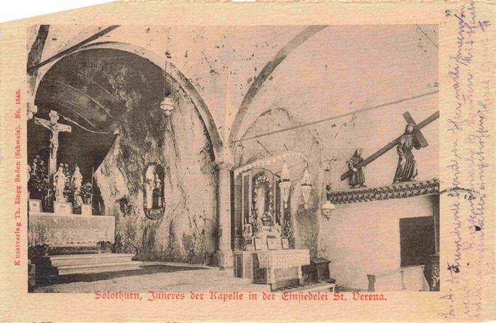 13963389 Solothurn_Soleure_SO Intérieur de la chapelle de l'ermitage Sainte-Vérène