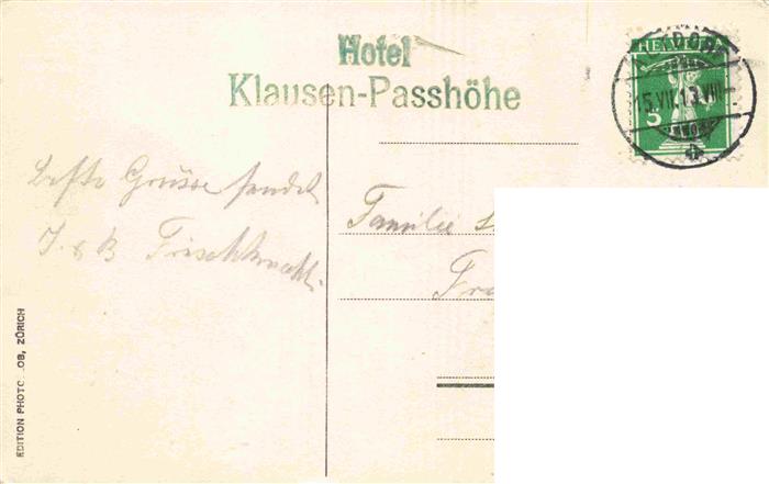 13963685 Klausenpass_1948m_UR Hotel Klausen Passhoehe Kammlistock Scheerhorn