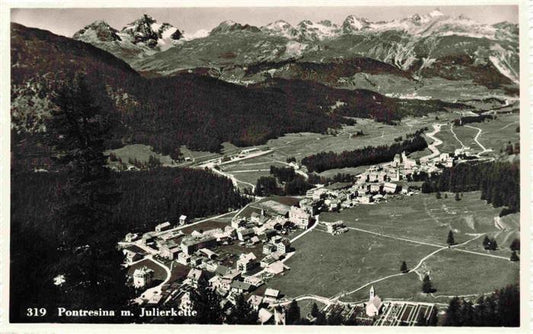 13964682 Pontresina Fliegeraufnahme mit Julierkette