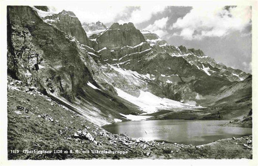 13965476 Oberblegisee_GL Bergsee mit Glaernischgruppe Bergwelt Alpenpanorama