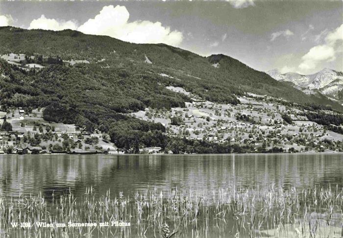 13965873 Wilen_Sarnen_OW Zone riveraine du lac Sarnen avec Pilatus