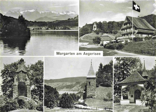 13966011 Morgarten_ZG Restaurant Buchwaeldli Monument Chapelle Alpes Aegerisee