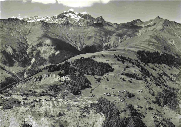 13966017 Schuders mit Scesaplana Panorama Blick vom Stelserberg Alpenpanorama