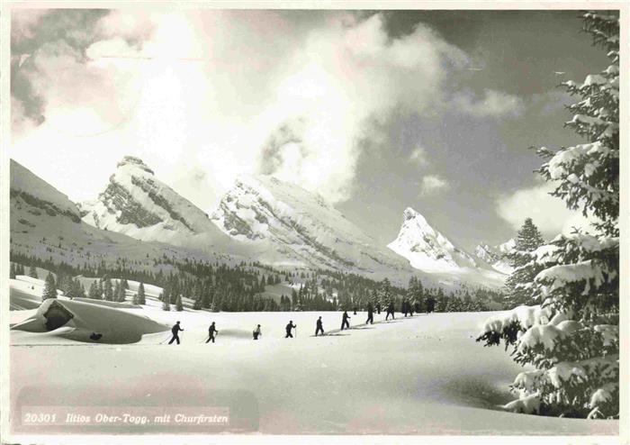 13966035 Iltios_Schwendi_Toggenburg_SG Paysage d'hiver avec vue sur Coire