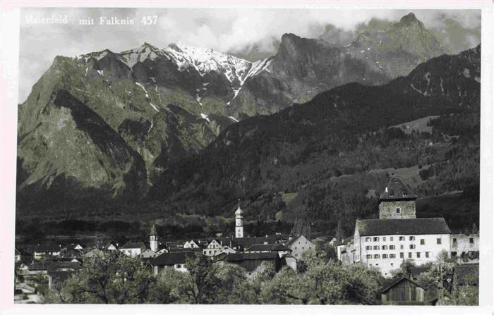 13965543 Maienfeld_Mayenfeld_GR Panorama mit Falknis