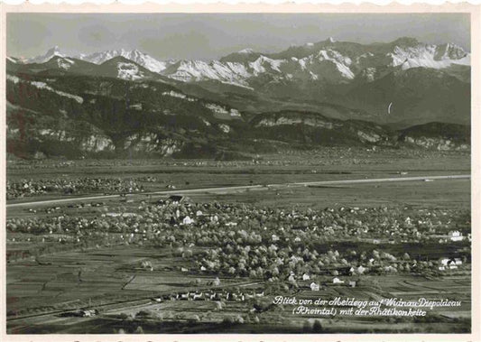 13965657 Widnau_Rheintal_SG Blick von der Meldegg auf Diepoldsau mit der Rhaetik