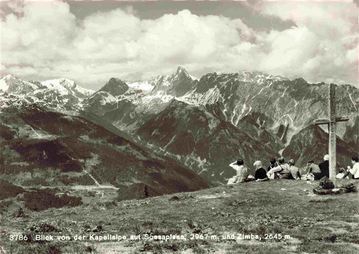 13966148 Scesaplana_GR Vue de Scesaplana et Zimba depuis le Kapellalpe