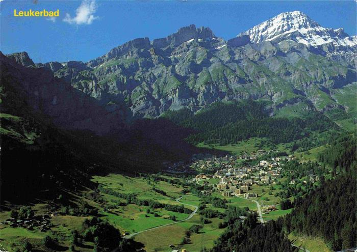 13968843 Leukerbad_Loueche-les-Bains_VS Panorama Blick gegen Gemmipass Plattenho