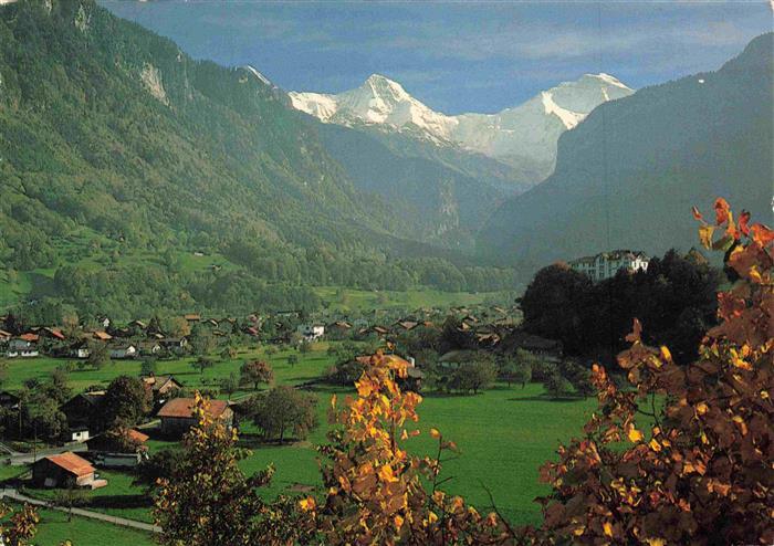 13969364 Wilderswil_Wilderswyl_BE Panorama Berner Oberland Blick auf Eiger Moenc