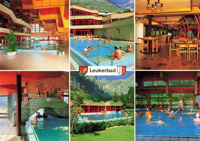 13969442 Leukerbad_Loueche-les-Bains_VS Badecenter Hallenbad Freibad Restaurant