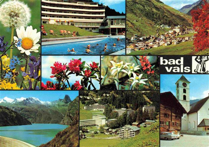 13969443 Bad_Vals_GR Kurhotel Thermalbad Stausee Zervreila Kurhotels Dorfplatz A