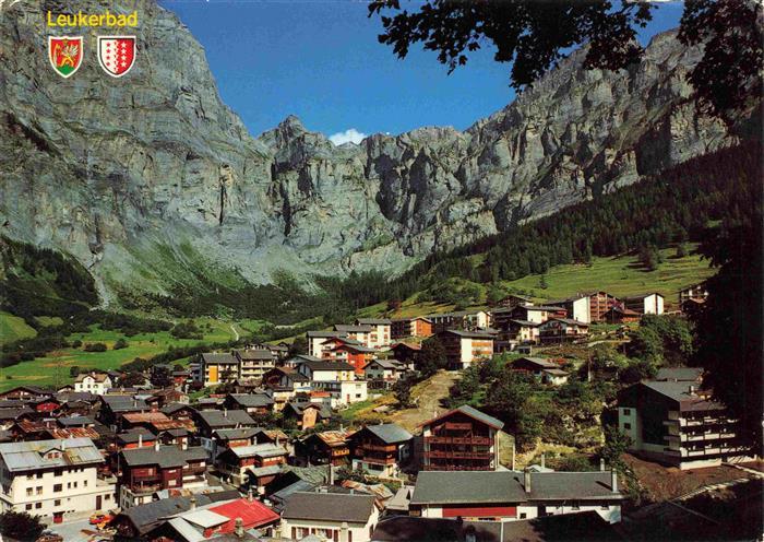 13969446 Leukerbad_Loueche-les-Bains_VS Teilansicht Blick gegen Gemmipass