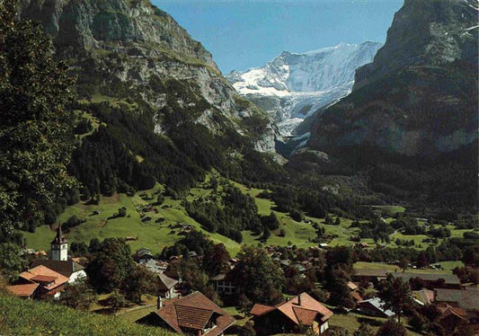 13969453 Grindelwald_BE Panorama Blick gegen Fiescherwand Berner Alpen