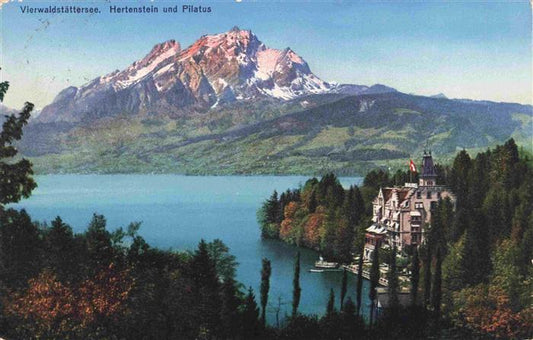 13969155 Vierwaldstaettersee_Vierwaldstaedtersee_SZ Hertenstein und Pilatus