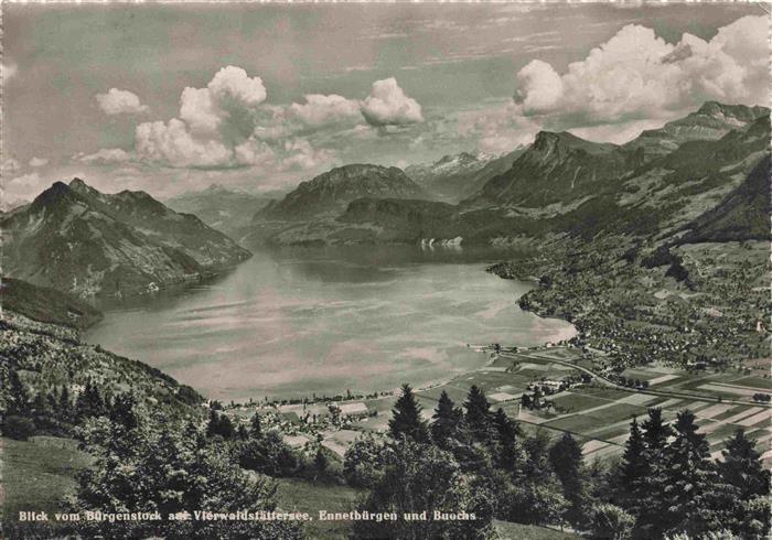 13969247 Buergenstock_Vierwaldstaettersee_NW mit Ennetbuergen und Buochs