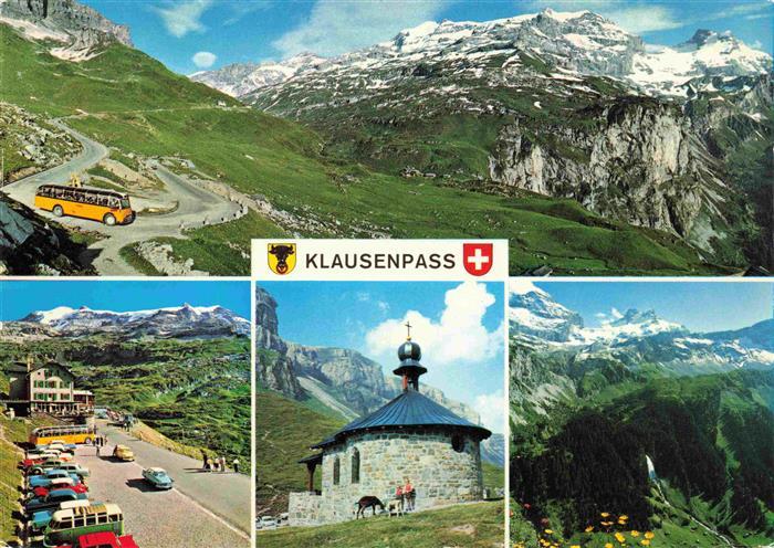 13969507 Klausenpass_1948m_UR Panorama mit Clariden Kammlistock und Scheerhorn H