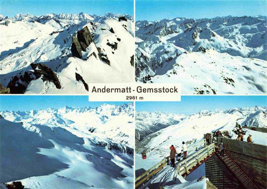 13969761 Andermatt_UR Panorama du sommet Alpes Buendner Station supérieure des Alpes d'Uri Fern