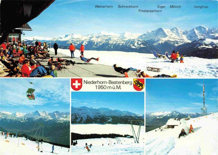 13969782 Beatenberg_Thunersee_BE Domaine skiable de Berghaus Télésiège des Alpes bernoises Pano