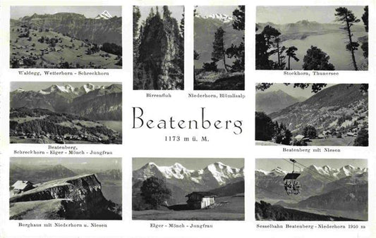 13970175 Beatenberg_Thunersee_BE Waldegg Wetterhorn Schreckhorn Eiger Moench juin