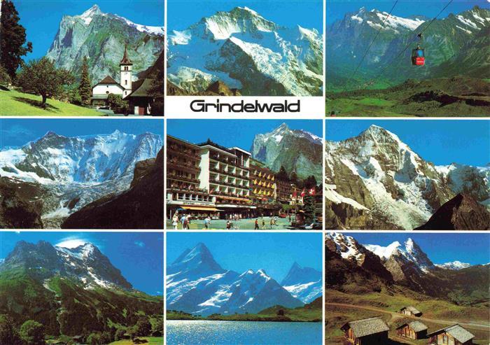 13970189 Grindelwald_BE Oberland bernois Vue partielle du téléphérique de l'hôtel Kirche