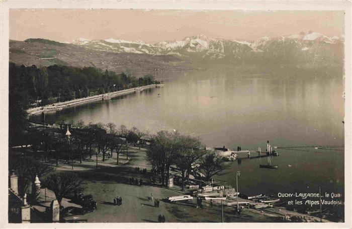 13971117 Ouchy_LAUSANNE_VD Le Quai et les Alpes Vaudoises