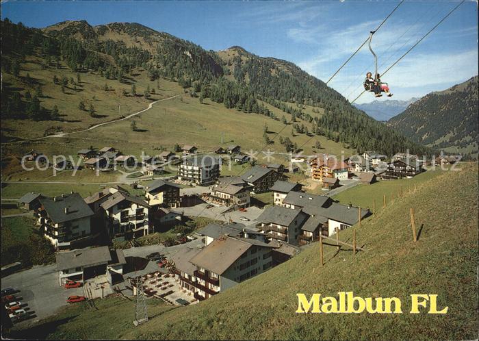 72579515 Malbun Sommerpanorama Wintersportplatz Sesselbahn