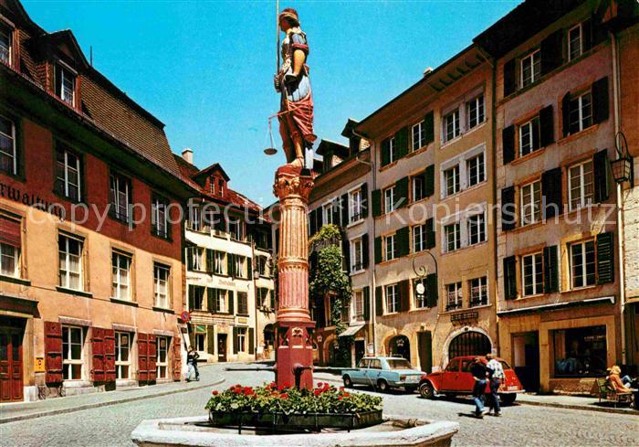 12650562 Biel Bienne Platz mit S?ule