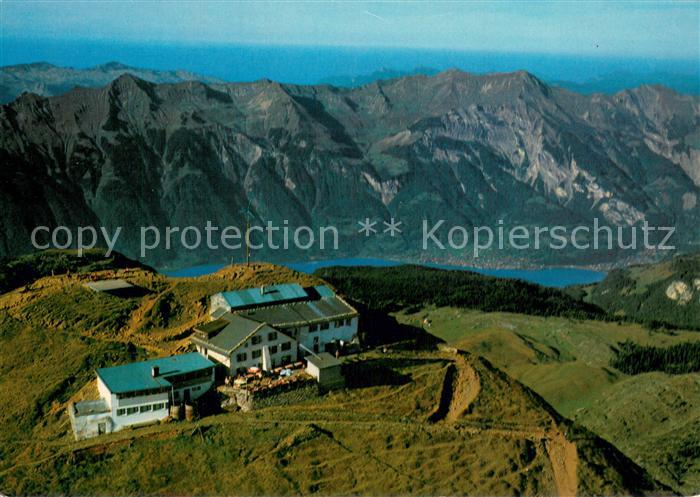 13745236 Faulhorn 2683m BE Fliegeraufnahme Berggasthaus Faulhorn m. Brienzersee