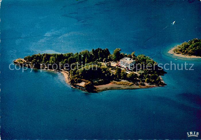 13745251 Isole di Brissago Fliegeraufnahme Parco Botanico del Ct Ticino Lago Mag