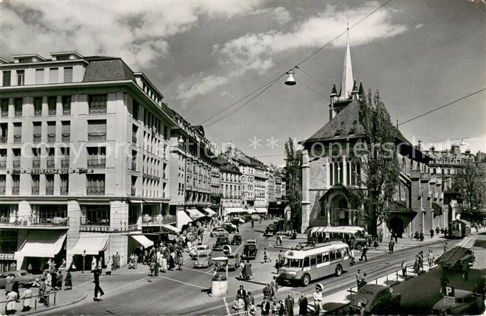 13743305 Lausanne VD Place et eglise St Francois