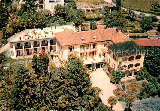 13743089 Ascona Lago Maggiore Hotel Schweizerhof Dachgarten Fliegeraufnahme