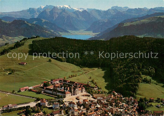 13742045 Einsiedeln SZ Fliegeraufnahme mit Kloster