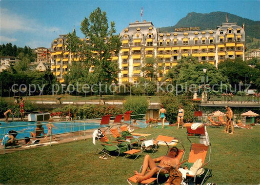 13755284 Montreux  VD Le Montreu Palace et sa piscine