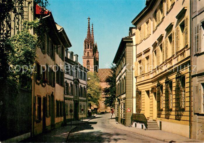 13755436 Basel BS Rittergasse mit Muenster