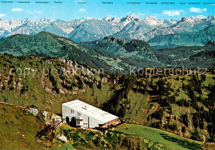 73756439 Hochgrat Hochgratbahn Bergstation Blick auf Allgaeuer Hochalpen