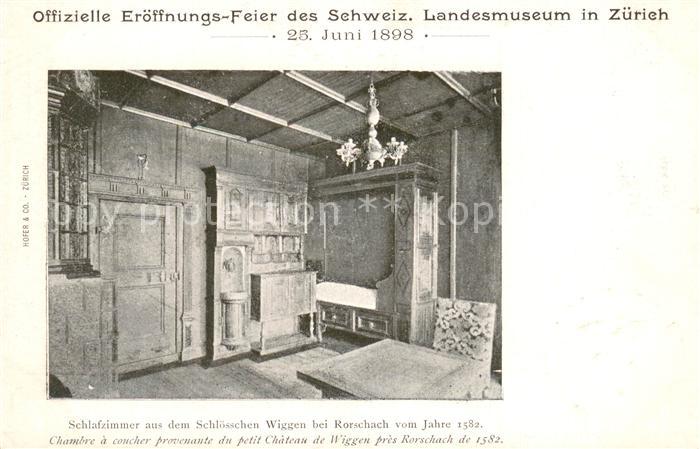 13755706 Zuerich ZH Chambre du château de Wiggen près de Rorschach au 15