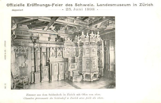 13755707 Zuerich ZH Musée national suisse Reconstitution d'une salle du