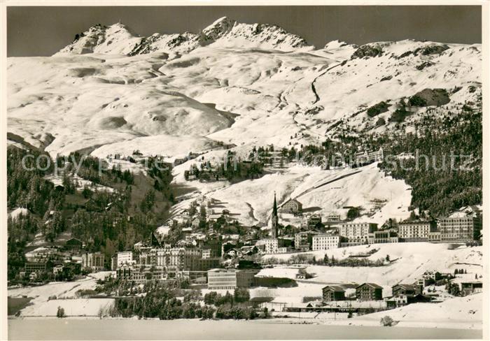 13756099 St Moritz GR mit Corviglia und Piz Nair