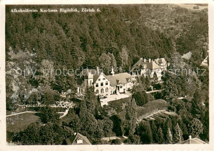 13756143 Zuerich ZH Alkoholfreies Kurhaus Rigiblick Fliegeraufnahme